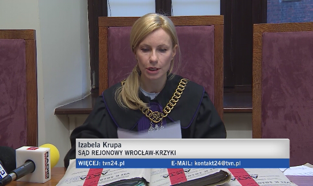 Sędzia Izabela Krupa, zdjęcie TVN24